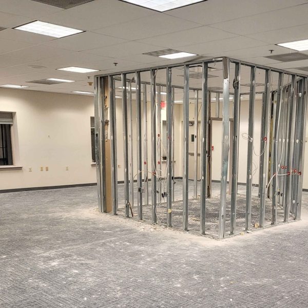 Removing old framing